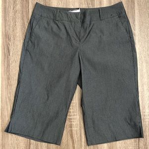 NY&CO Black Pinstriped Bermuda Short